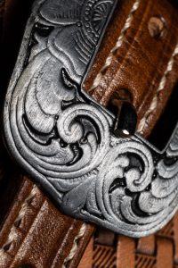 fibbia cintura western - Donny Master Tannery