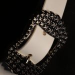 Cintura Donna 4cm in Pelle Liscia Bianco Latte